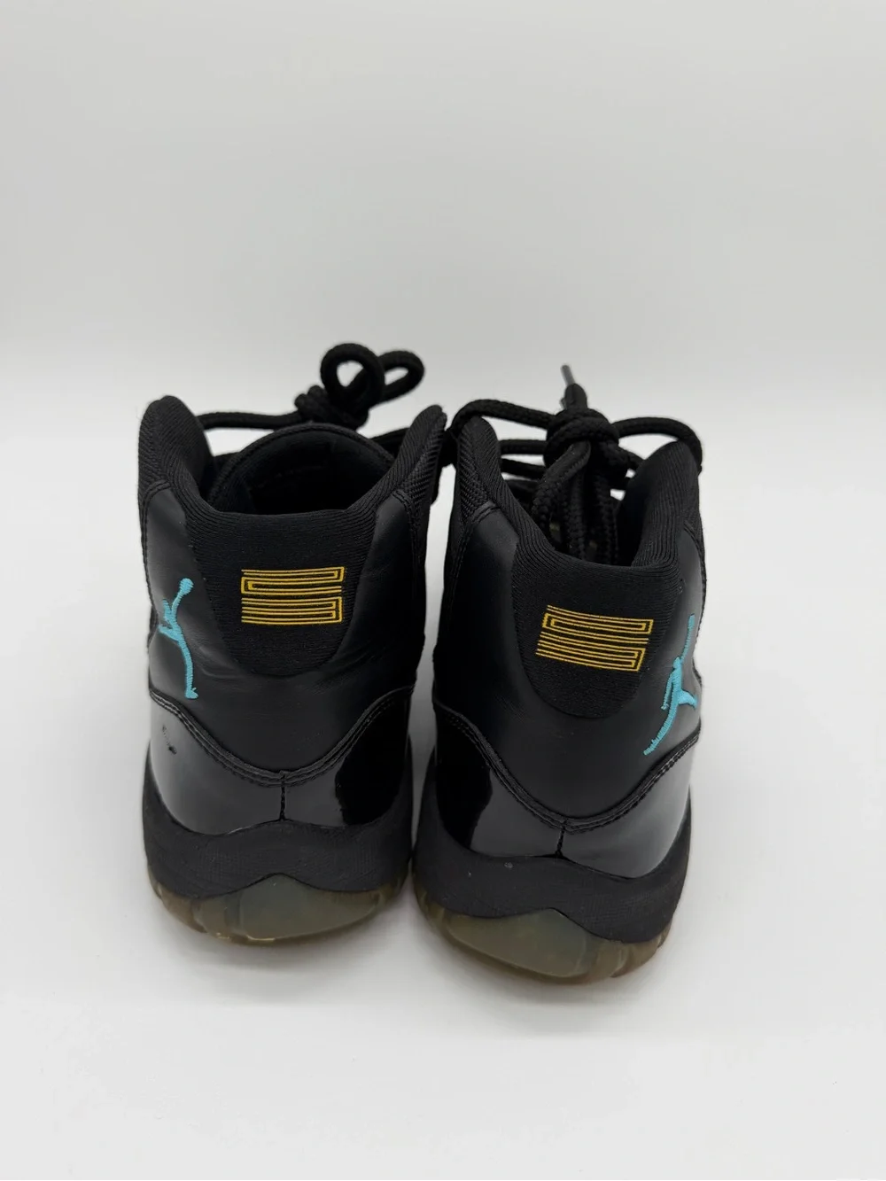 Air Jordan 11 Retro 378037-006 'Gamma Blue' Shoes Black Patent Men's - Size 9